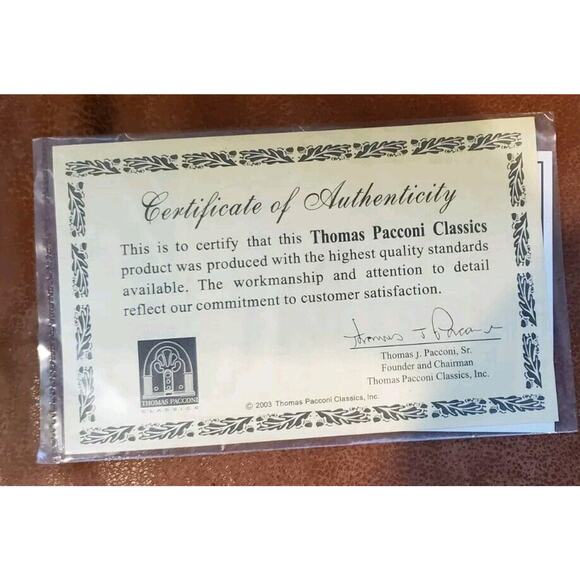 2003 Thomas Pacconi Classics Ornaments 5.5 Inch Sleigh Santa Snowman Wooden Box - Picture 13 of 16